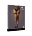 Le Désir Elegant Striped Fishnet Suspender Belt XXL-5XL | Le Désir Black