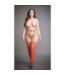 Le Désir Festliches Glitzer-Nippelsticker und große Rote Strümpfe für Party-Look