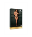 Le Désir Le Désir Mesh Slip Open Kruis Zwart Plus Size Elasticiteit