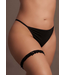 Le Désir Elegant Large Size Noel Garter Belt - Stretch Lace & Bow Detail