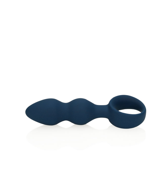Loveline Medium Teardrop Anal Plug - Baltic Blue Silicone for Ultimate Pleasure