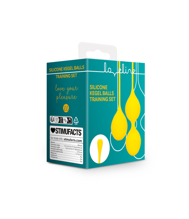 Loveline Loveline Silicone Kegel Ball Training Set - Yellow for Enhanced Wellness