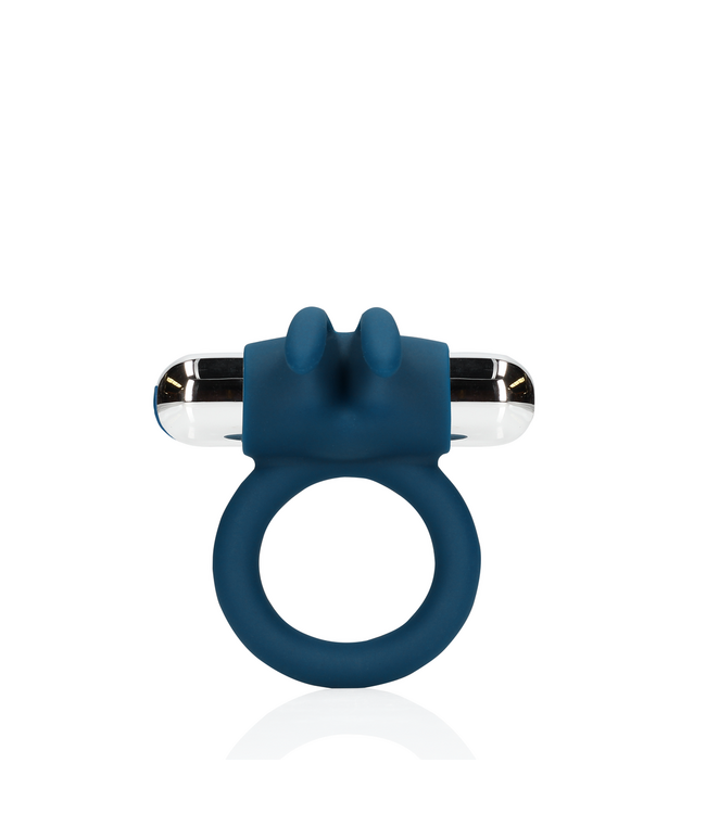 Loveline Vibrating Rabbit Cock Ring in Baltic Blue for Enhanced Pleasure