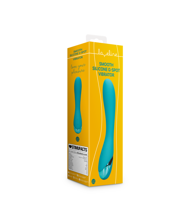 Loveline Loveline Smooth Silicone G-Spot Vibrator Blauw Voor Gerichte Stimulatie