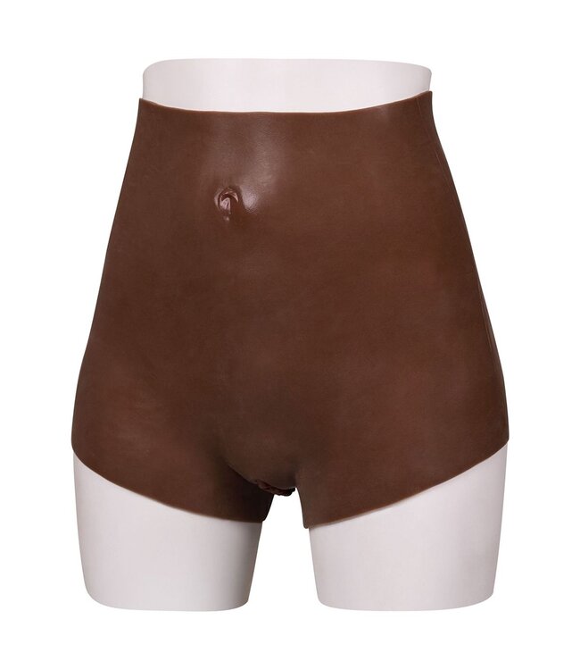 XX-DreamsToys Siliconen Natuurlijke Vagina Donker Maat S Met Stretch En Lift Effect