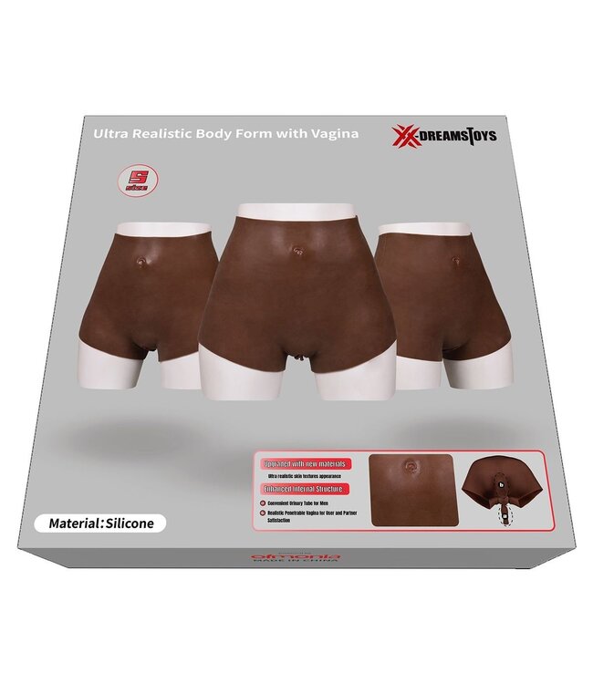 XX-DreamsToys Ultra Realistic Silicone Vagina - Comfortable & Stretchy Size L