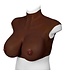 XX-DreamsToys Silicone Borstprothese XL Donker H Cup Met Realistische Tepels En Comfort