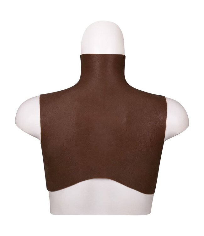 XX-DreamsToys Silicone Borstprothese XL Donker H Cup Met Realistische Tepels En Comfort