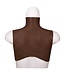 XX-DreamsToys Silicone Borstprothese XL Donker H Cup Met Realistische Tepels En Comfort