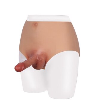 XX-DreamsToys Siliconen Realistische Penis Maat S Met Gedetailleerde Navel 26 cm
