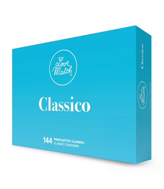 Love Match Classico Condoms – Optimal Comfort & Lubrication, 6 or 144 Pack