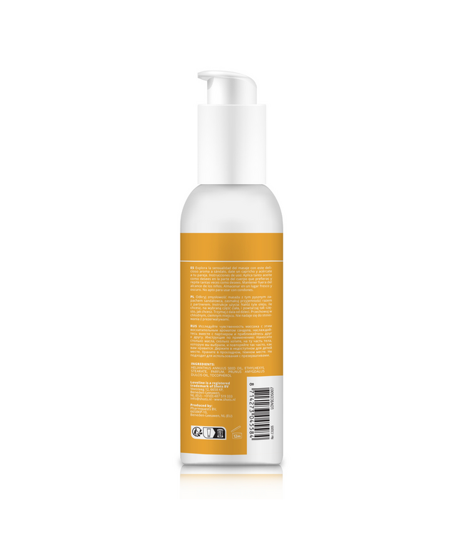 Loveline Luxe Sandelhout Massageolie 150ml Voor Intieme Ontspanning