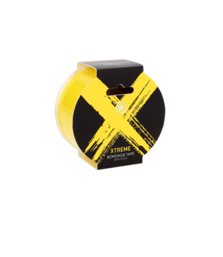 Ouch! Xtreme Non Sticky Bondage Tape 17,5m PVC Geel Voor Beginners En Gevorderden