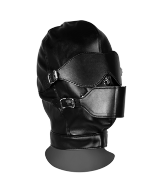 Ouch! Xtreme Hoofdharnas Blinddoek Met Ademend Ball Gag Voor Diepe Sensaties