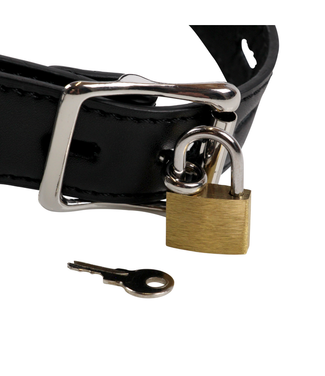 Ouch! Xtreme Leren Hoofdharnas Met Open Mond Knevel Voor Dominantie En Controle | Ouch!