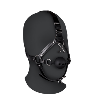 Ouch! Xtreme Hoofdharnas Met Ademend Ball Gag En Verstelbare Neushaken Voor BDSM