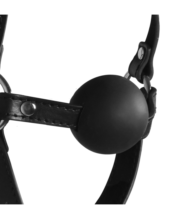 Ouch! Xtreme Hoofdharnas Met Blindfold En Ball Gag Voor Intense Zintuiglijke Ervaring