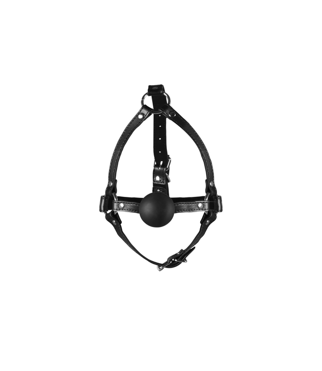 Ouch! Xtreme Verstelbaar Hoofdharnas Met Stevige Ball Gag Voor Bondage En Rollenspel