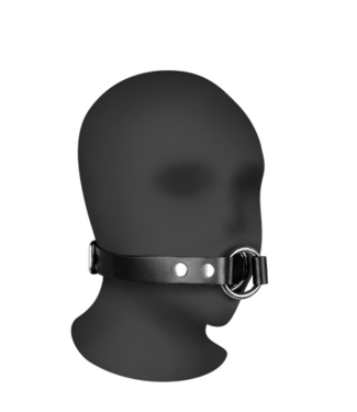 Ouch! Xtreme Orale Control Gag Zwart - Comfortabele Pasvorm Voor Diepe Sensaties
