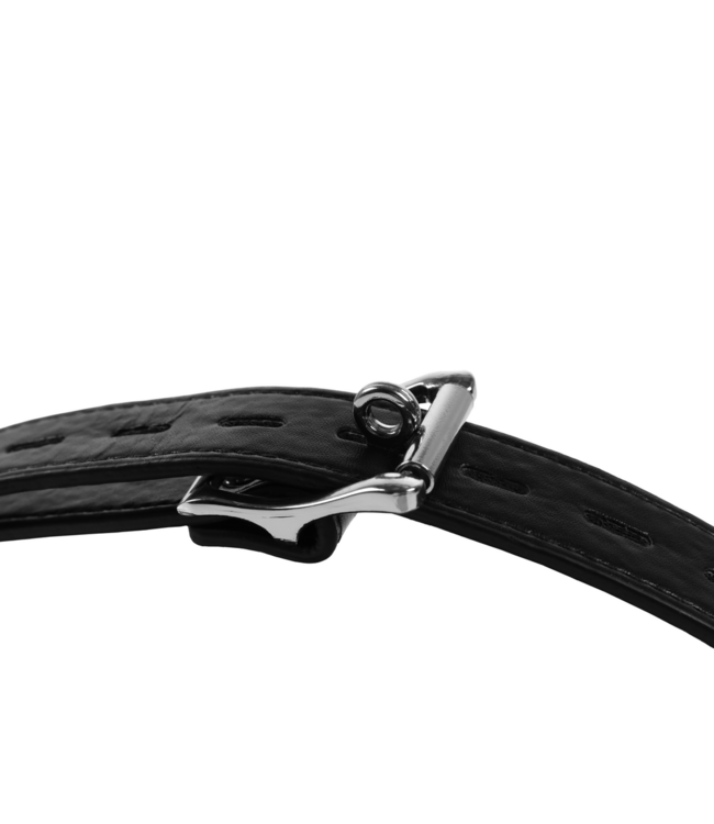 Ouch! Xtreme Leather Open Mouth Gag with Plug - Ultimate Control for Power Play