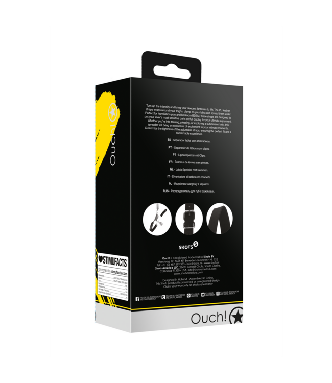 Ouch! Xtreme Precision Labia Spreader with Clamps – Comfortable & Safe Use