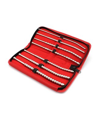 Kiotos Steel Edelstahl-Doppelend-Kurven-Dilatator-Set 8-teilig – Vielseitig und hygienisch