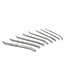 Kiotos Steel 8-Piece Stainless Steel Double-End Curve Dilator Set with Case