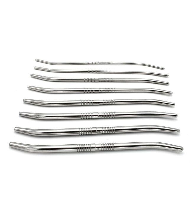 Kiotos Steel Kiotos Steel Dubbelzijdige Roestvrijstaal Dilator Set 8 Stuks Met PU-Etui