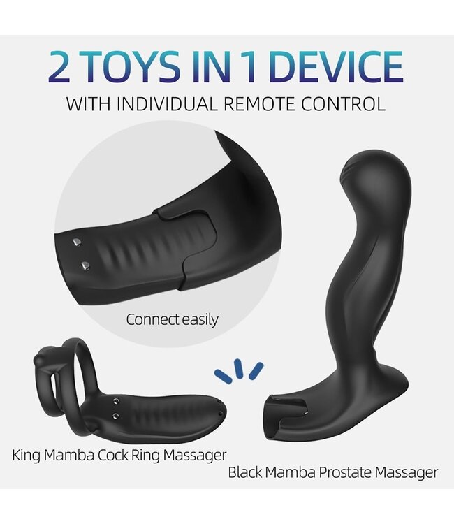 Sevanda Sevanda Prostaat Stimulator Met Cock Ring Van Siliconen En ABS