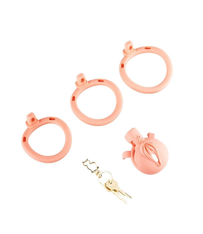 Sevanda Sevanda Pink Pride Vagina-Shaped Chastity Cage - Durable & Comfortable