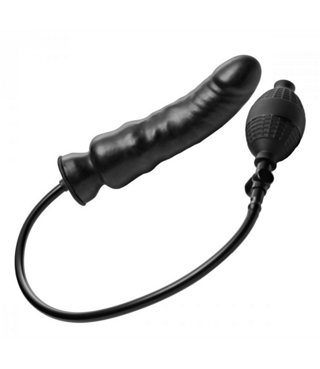 Opblaasbare Dildo Met Handpomp 33 cm | Verstelbare Omtrek En Geribbeld