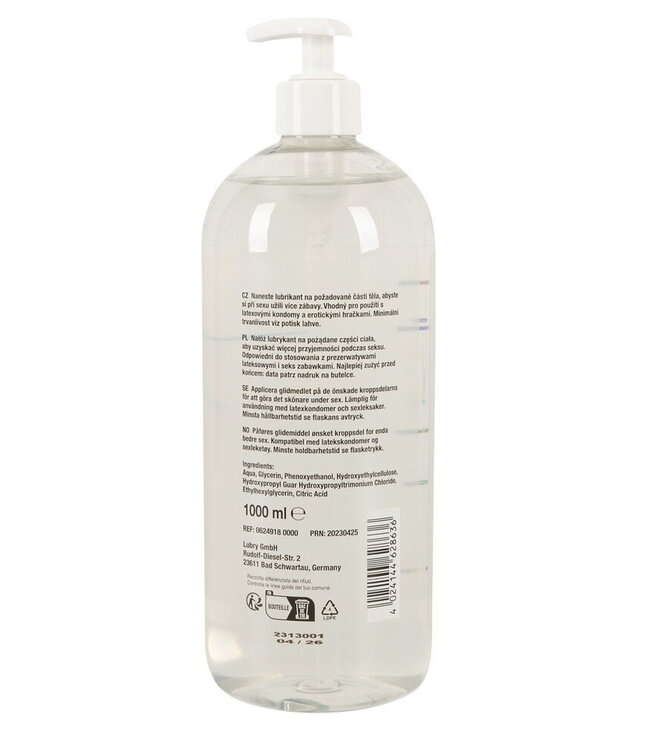 PureEase Anale Glijmiddel 1000Ml | Vegan Waterbasis Met 7 Kruiden