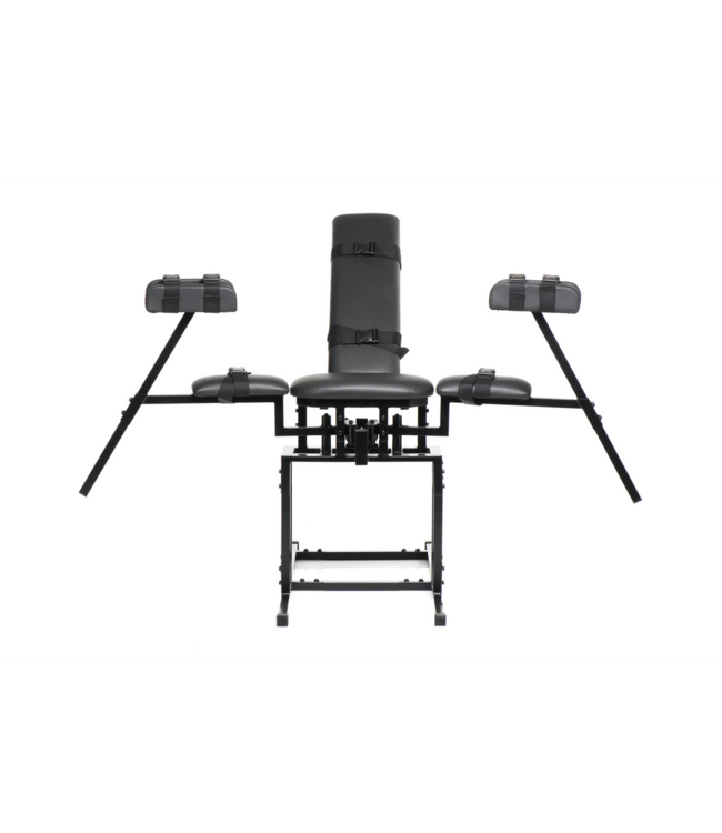 Master Series Verstelbare Bondage Leg Spreader Stoel Met Comfortpads En Duurzaam Frame