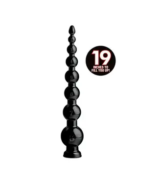XR Brands Large Bead Snake Spiral 48cm - Beginner-Friendly Anal Beads