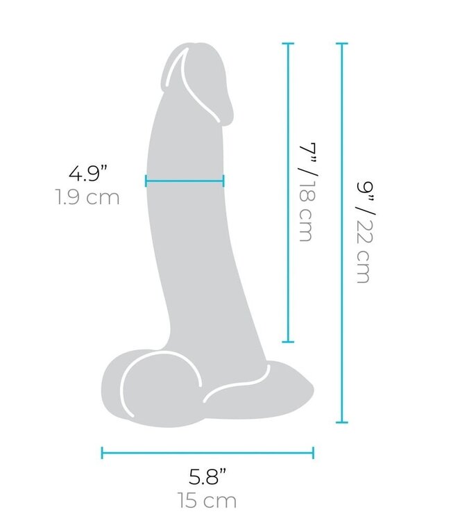 B-Vibe Slipskin Curvy Dildo 22,3 & 25 cm – Flexibel, Realistisch und Vielseitig