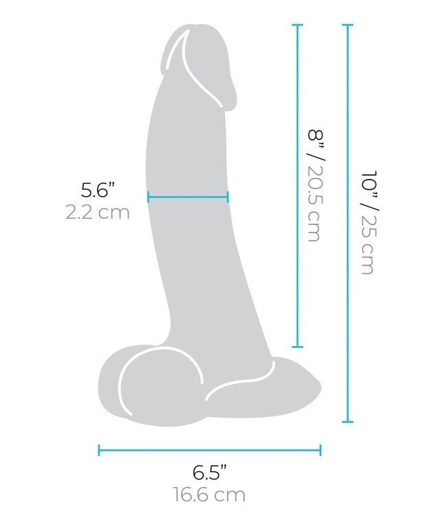 B-Vibe Slipskin Curvy Premium Dildo 22.3 & 25 cm - Realistic Pleasure Tool