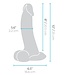 B-Vibe Slipskin Curvy Premium Dildo 22.3 & 25 cm - Realistic Pleasure Tool