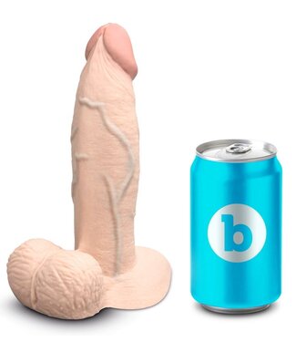 B-Vibe Slipskin Girthy Dildo - Realistic Pleasure, Flexible & Suction Cup