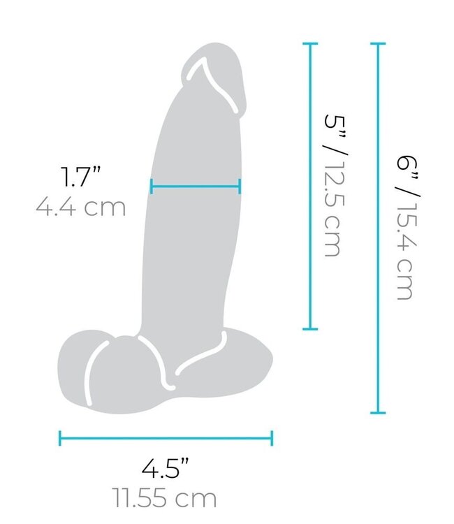 B-Vibe B-Vibe Realistische Siliconen Dildo Met Zuignap 15,4 & 17,8 cm
