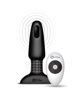 B-Vibe Rimming 2 Premium Buttplug 15 cm – Doppelte anale Vergnügen mit Fernbedienung