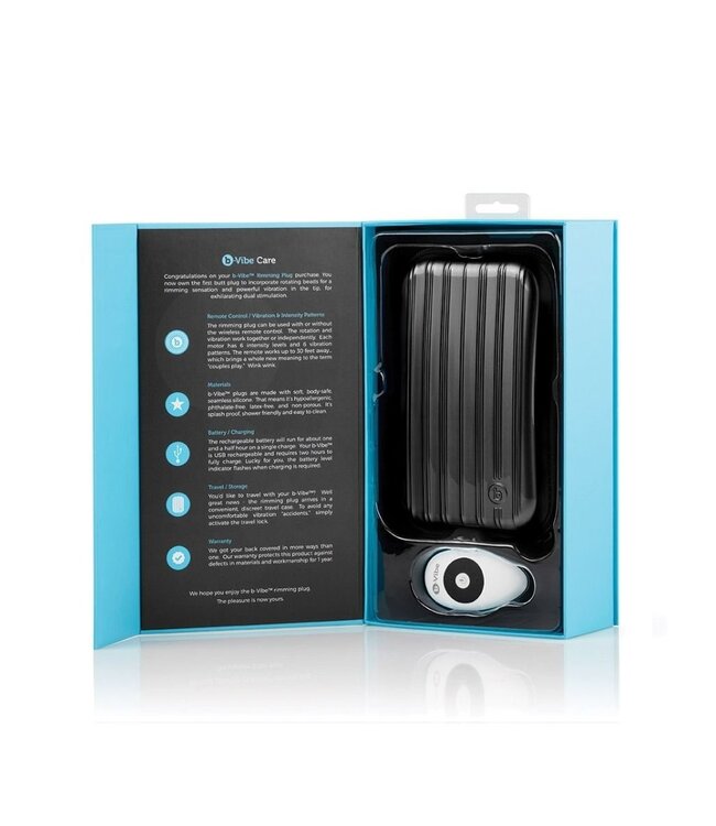 B-Vibe Rimming 2 Premium Buttplug 15 cm – Doppelte anale Vergnügen mit Fernbedienung