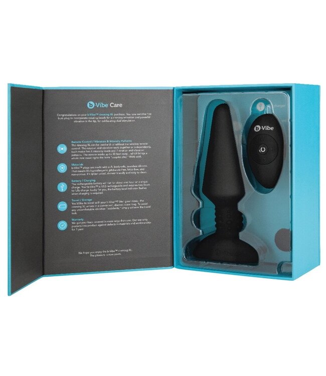 B-Vibe Rimming XL Plug - Premium 16 cm Anal Vibrator for Ultimate Pleasure