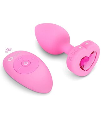 B-Vibe Vibrierender Herzplug Deluxe 1,5 cm – Diskretes Vergnügen in 2 Farben