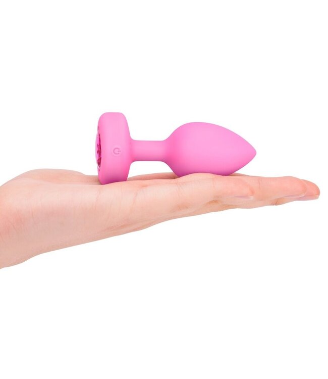 B-Vibe Premium 1.5cm Vibrating Heart Plug - Silent Pleasure in 2 Colors