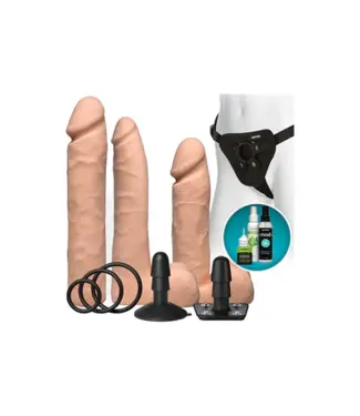 Doc Johnson Doc Johnson ULTRASKYN Dual Density Strap-On Set Met Harnas 25,9 cm