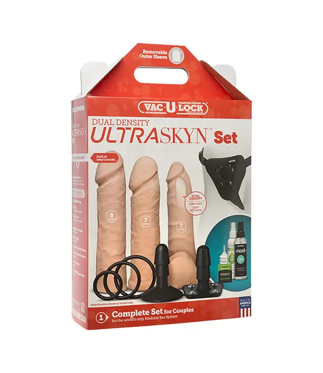 Doc Johnson Vac-U-Lock Dual Density ULTRASKYN Set – Realistic Pleasure Experience