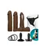 Doc Johnson Doc Johnson Vac-U-Lock ULTRASKYN Strap-On Set Met Dual Density Opzetstukken 20,6 cm