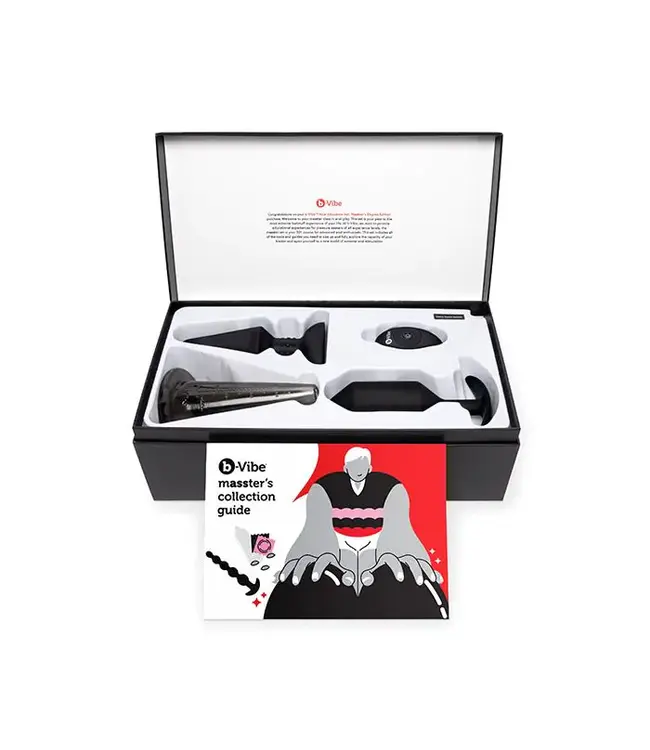 B-Vibe Anal Advanced Training Set Met Grote Plug En Accessoires 19 cm
