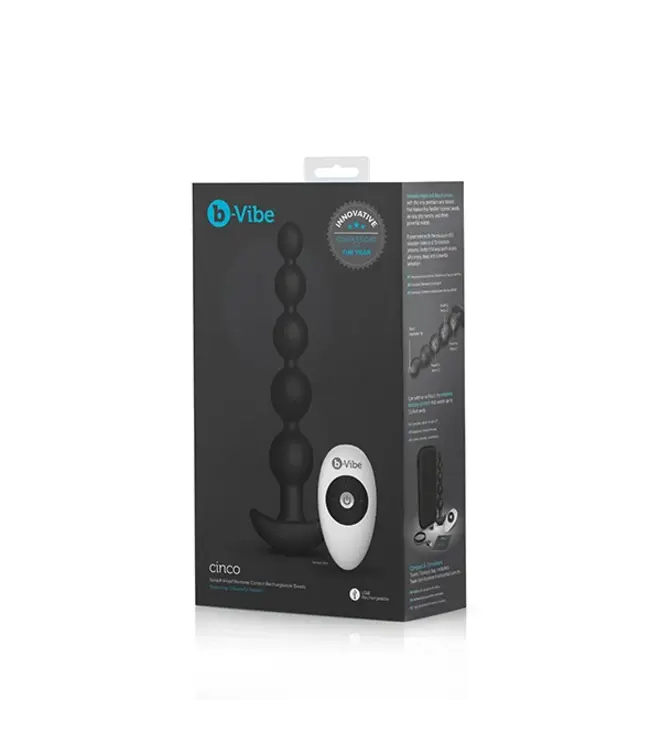 B-Vibe Cinco Analkugeln mit Fernbedienung – Flexibel, kraftvoll und diskret