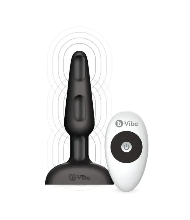 B-Vibe B-Vibe Trio Plug Met 3 Motoren, 8 Vibratiemodi En Draadloze Afstandsbediening
